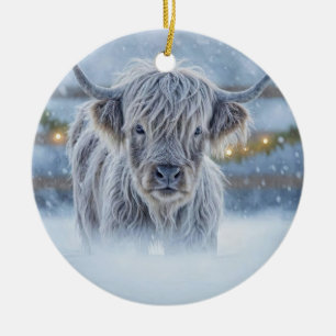 Hoogland Calif in het Sneeuwland Schattig Keramisch Ornament