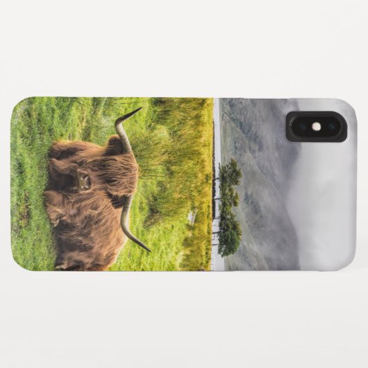 Hoogland Cow iPhone / iPad case (Achterkant (horizontaal))