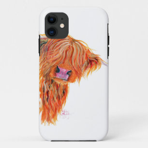 Hoogland Cow 'Peekaboo' voor Iphone en Samsung iPhone 11 Hoesje