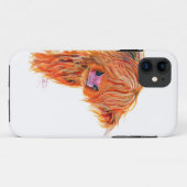 Hoogland Cow 'Peekaboo' voor Iphone en Samsung Case-Mate iPhone Case (Achterkant (horizontaal))