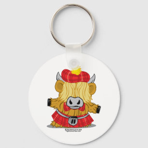 Hoogland Cow Red Kilt Sleutelhanger