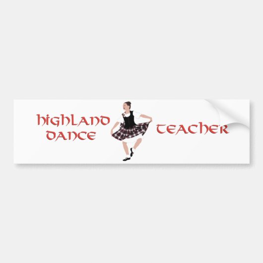 Hoogland Dance Teacher - Landmeters Bumpersticker (Voorkant)