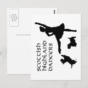 Hoogland danser Scottie Honden Briefkaart