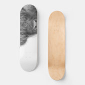 Hoogland Kabelzwart & wit #4 Skateboard (Voorkant)