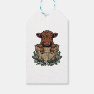 Hoogland Kalf T-shirt Vintage Daisy Emmer Kunst Cadeaulabel