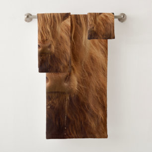 Hoogland Koe #7 #wall #art Bad Handdoek