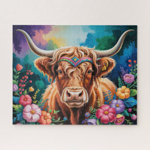Hoogland Koe Bloemstuk Legpuzzel