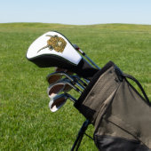 Hoogland Koe Golden Head Golfheadcover (Insitu)