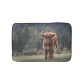 Hoogland koe kalf herfstgrasveld badmat (Voorkant)