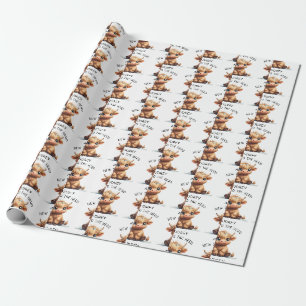 Hoogland Koe nieuw voor het beslag Cadeaupapier