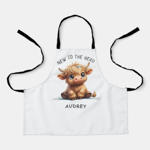 Hoogland Koe nieuw voor het beslag Schort