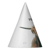 Hoogland koe portret eigen naam initiaal monogram feesthoedjes (Links)