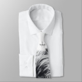 Hoogland koe portret initiaal monogram zwart wit stropdas (Gebonden)