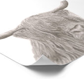 Hoogland Koe Poster (Hoek)