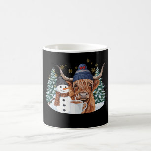 Hoogland Koe Sneeuwman Hete Chocolade Kerstboom Xm Koffiemok