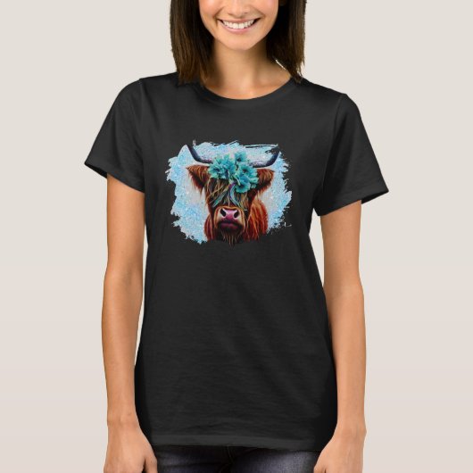 Hoogland Koe T-shirt (Voorkant)