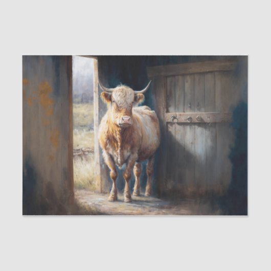 Hoogland Koe Tissuepapier (Voorkant)