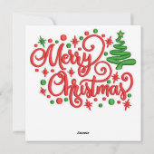 Hoogland Kortharige Koe Wenskaart Feestdagenkaart (Achterkant)