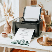 hoogland | Mountain Wedding Menu Sign Poster