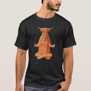 Hoogland Rundvee Yoga Schotse Hooglander T-shirt