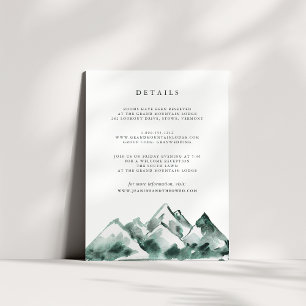 hoogland   Wedding Guest Details Enclosure Kaart