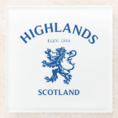 HOOGLANDEN GLAZEN ONDERZETTER (Voorkant)