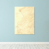 Hooglanden van New Jersey Canvas Afdruk (Insitu (Houten vloer))