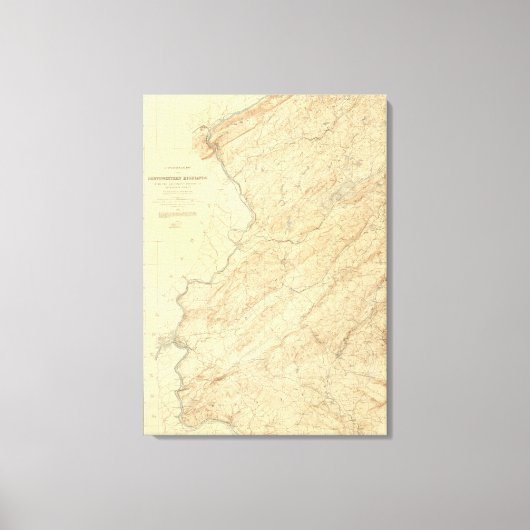 Hooglanden van New Jersey Canvas Afdruk (Voorkant)