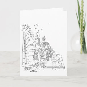 Hooglanders met een Schotse hond Kaart