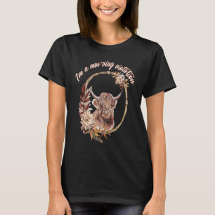 Hooglanderskoe Ik ben een Moo ve overtreding T-shirt