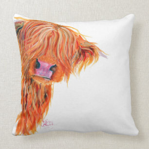 Hooglandkool "Peekaboo" - Lovely Soft Cushion Kussen