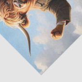 Hooglandrund Danzend De Highland Fling, Tissuepapier (Detail)