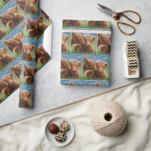Hooglandrund Kust Koebeest Cadeaupapier