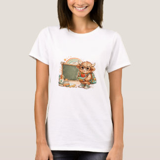 Hooglandrund terug naar school-shirt t-shirt