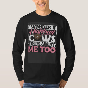Hooglandrundvee Ik vraag me af of Hooglandkoeien a T-shirt