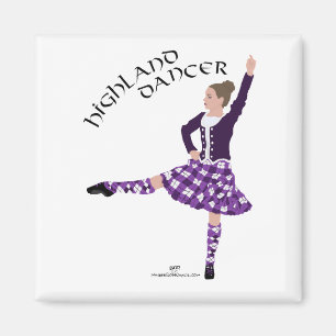 Hooglandsdanser Paars Magneet