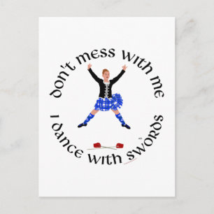 Hooglandse Danser, Val Me Niet Lastig Briefkaart