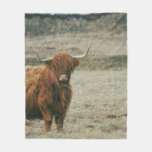 HOOGLANDSE KOE FOTO FLEECE DEKEN