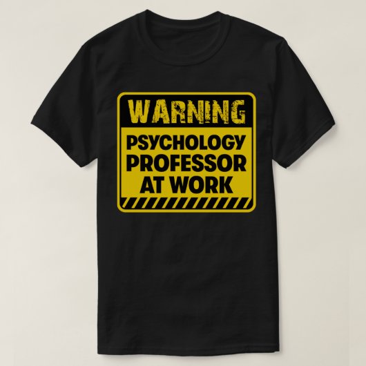 Hoogleraar psychologie op het werk t-shirt (Design voorkant)