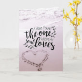 Hooglied 3:4 Bijbel Oceaan Strand Bruiloft Kaart (Gele Bloem)