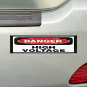 Hoogspanning Bumpersticker (Op auto)