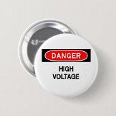 hoogspanning ronde button 5,7 cm (Voorkant /achterkant)