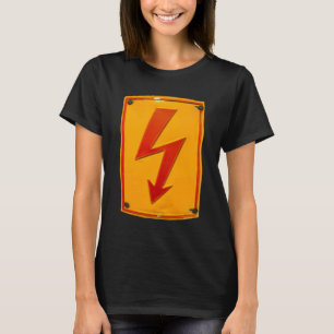 Hoogspannings elektricien actie flash t-shirt