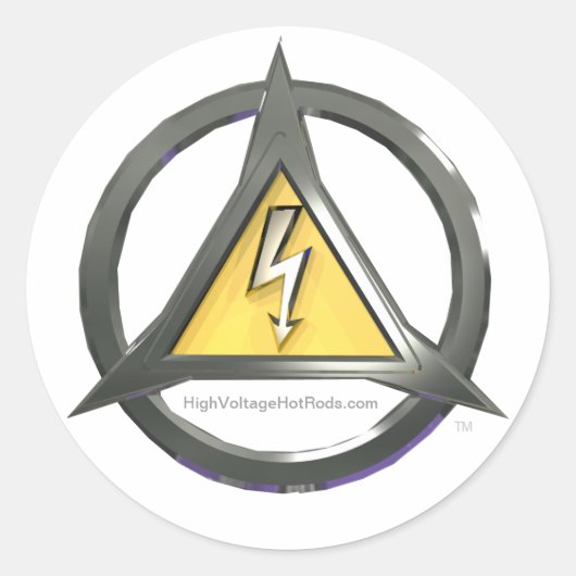 Hoogspannings hete staven stickers (Voorkant)