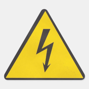 Hoogspanningssticker Driehoek Sticker