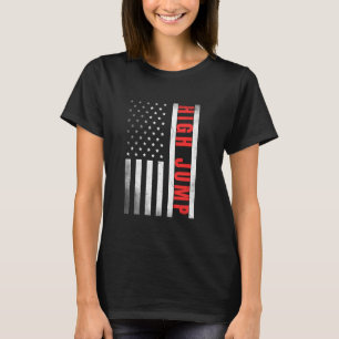 Hoogspringer US Flag Trots Hoogspringen T-shirt