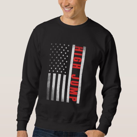 Hoogspringer US Flag Trots Hoogspringen Trui (Voorkant)