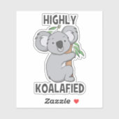 Hoogst Koalafied Koala Contour Cut Sticker (Vel)