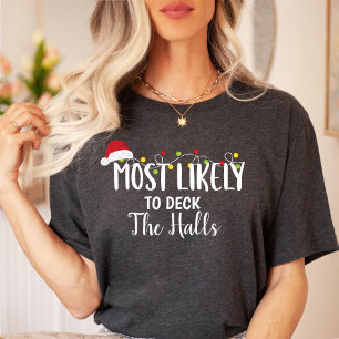 Hoogst waarschijnlijk om de zalen/Kerstmisfamilie  T-shirt