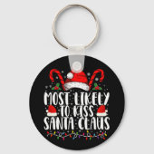 Hoogst waarschijnlijk om Kerstman Kerstmis familie Sleutelhanger (Voorkant)